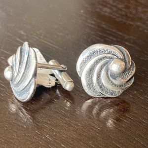 King Baby Studio .925 Infinity Cufflinks Sterling Silver